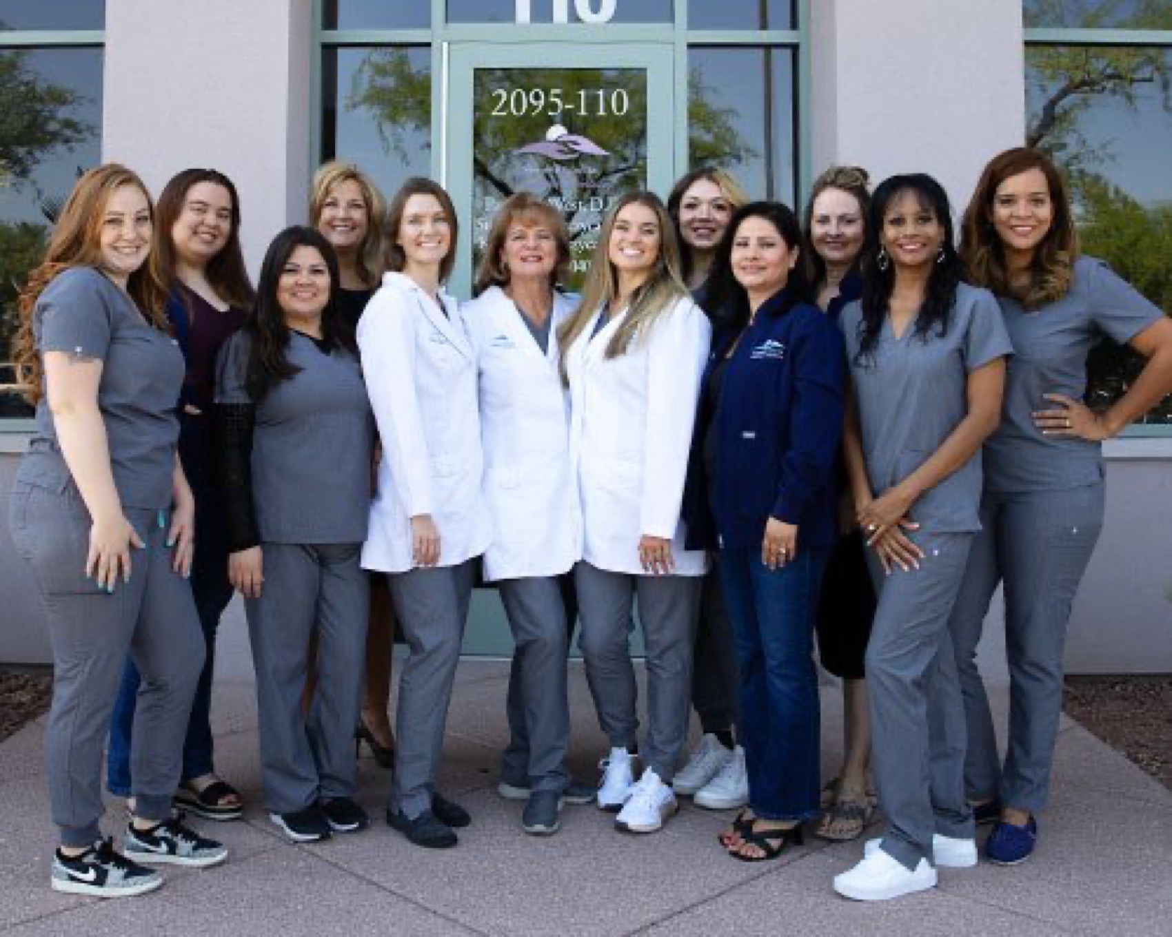 The Summerlin Center for Aesthetic Dentistry team outside the practice
